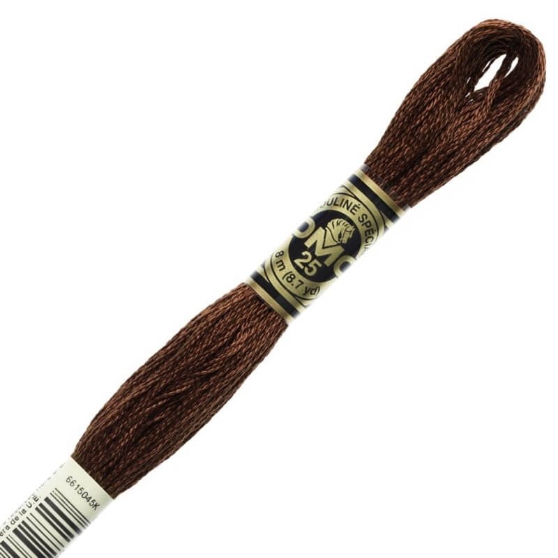 マロン Linhas de Bordado Mouline Tons de Marrom DMC Linha de Bordado